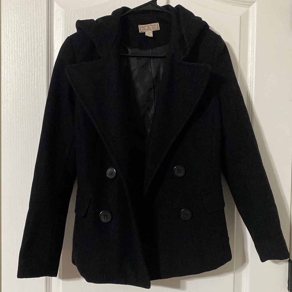 Hooded Pea Coat